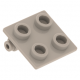 LEGO kocka csuklós elem lapos teteje (zsanér) 2×2, világosszürke (6134)